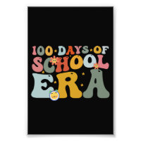 Era de 100 días de escuela Groovy Teacher Kids