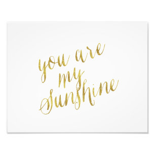 Foto Eres Mi Cita Sunshine Relieve metalizado dorado Fa