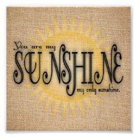 Eres mi sol en Burlap