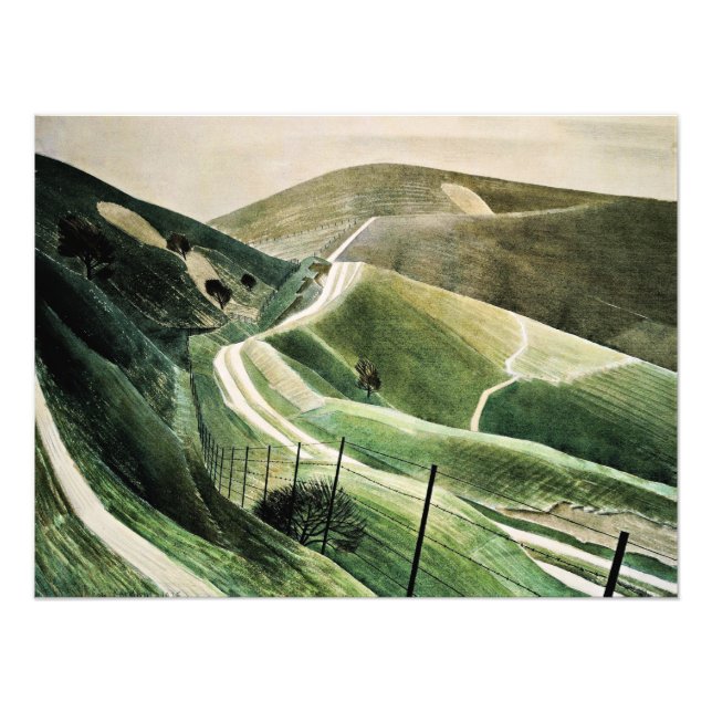Foto Eric Ravilious - Senderos de tiza, (Frente)