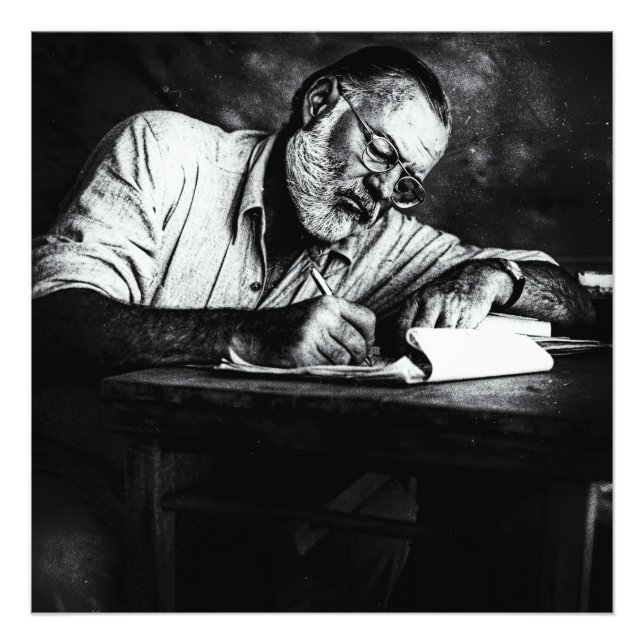 Foto Ernest Hemingway en Kenia (Frente)