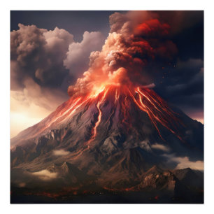 Foto Erupción del volcán