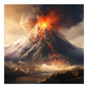 Foto Erupción del volcán