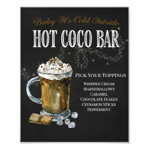 Foto Es frío afuera bebé Señal de Coco Bar