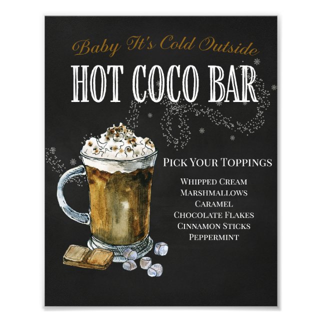 Foto Es frío afuera bebé Señal de Coco Bar (Frente)