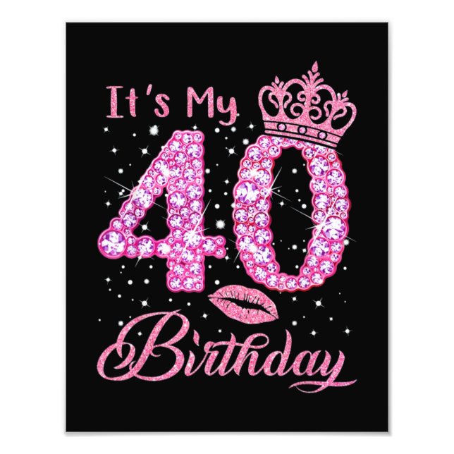 Foto Es mi reina de cumpleaños número 40 (Frente)