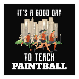 Foto Es Un Buen Día Para Enseñar Paintball