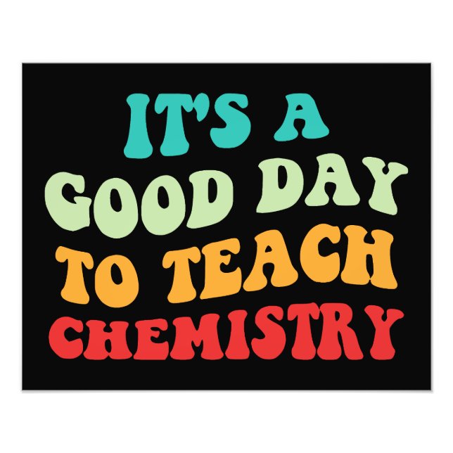 Foto Es un buen día para enseñar química (Frente)