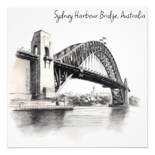 Foto Esbozo del puente de Sydney Harbour