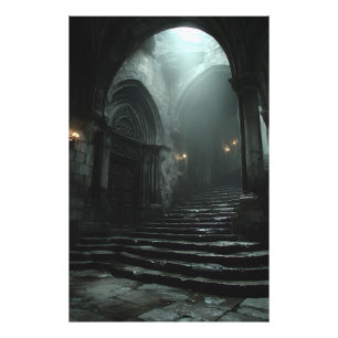 Foto Escalera de Antigua Catedral Niebla Luz