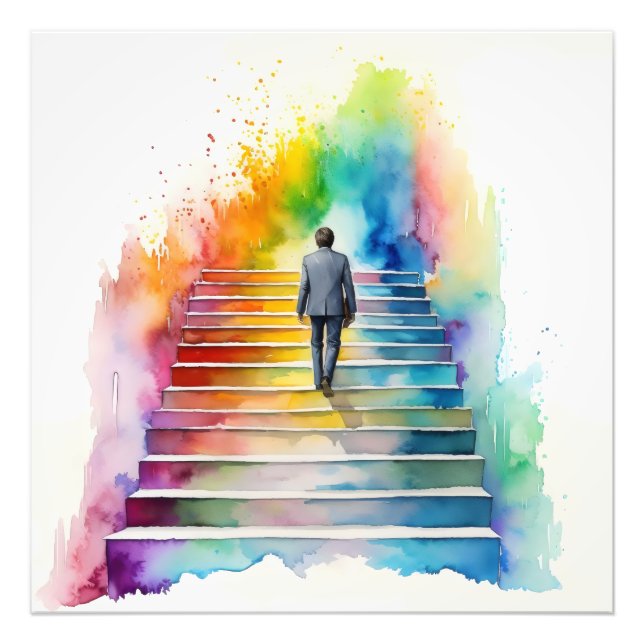 Foto Escaleras arcoiris de Man (Frente)
