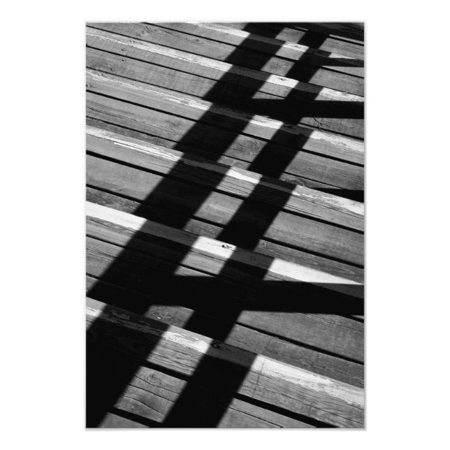 Foto Escaleras y sombras de madera (Frente)