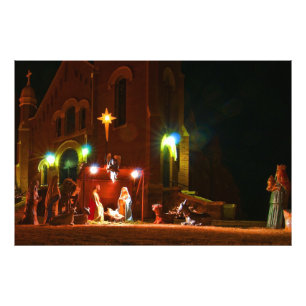 Foto Escena al aire libre de la natividad