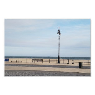 Foto Escena tranquila del paseo marítimo de Coney Islan