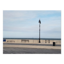 Escena tranquila del paseo marítimo de Coney Islan