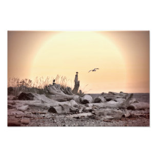 Foto Escenario de la playa de Vintage