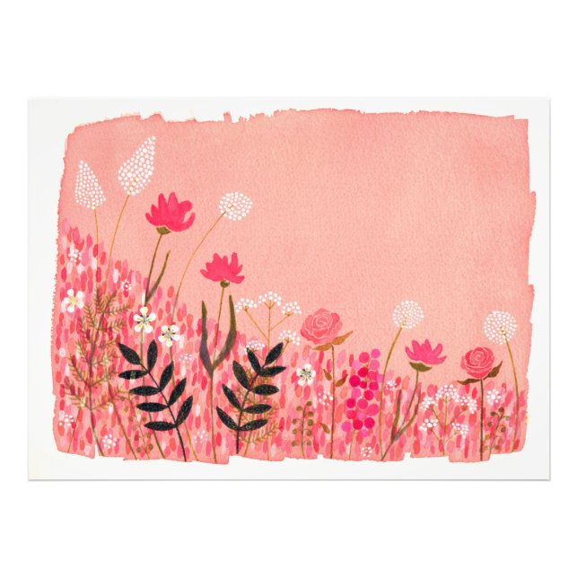 Foto Escenario paisajístico del jardín de ensueño rosa  (Frente)