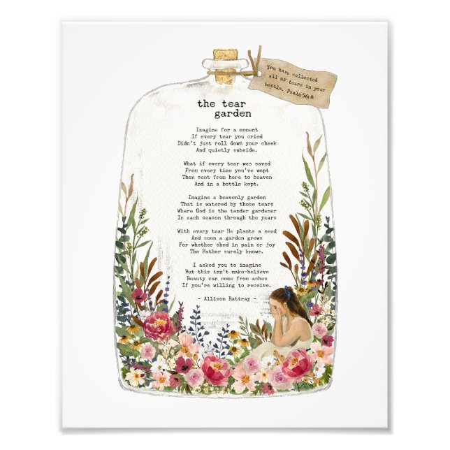 Foto Escritura cristiana cita poster de impresión de ar (Frente)