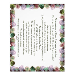 Foto Escritura, Salmo 11, Rosas coloridos