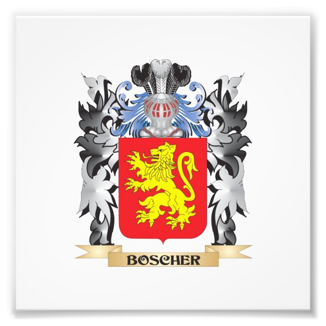 Foto Escudo de armas Boscher - escudo familiar (Frente)