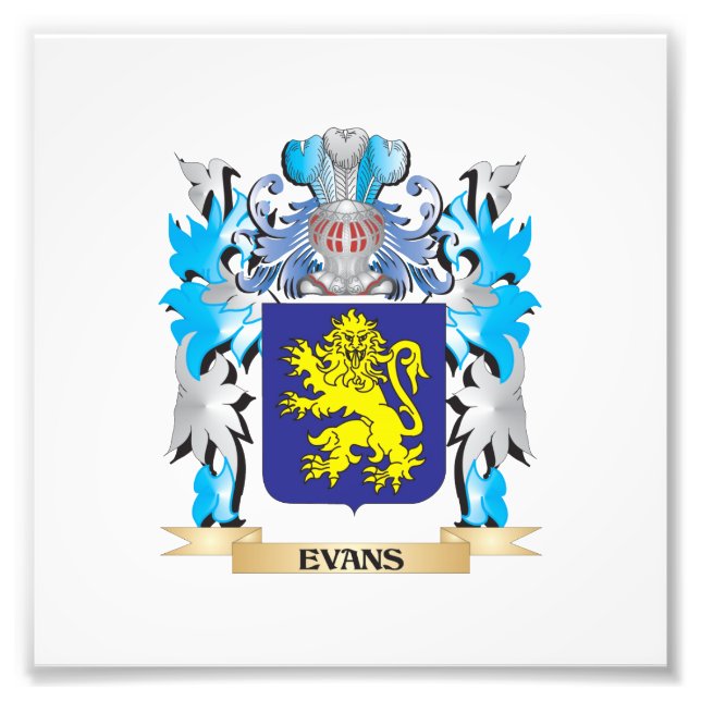 Foto Escudo de armas de Evans - escudo familiar (Frente)