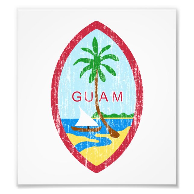 Foto Escudo De Armas De Guam (Frente)