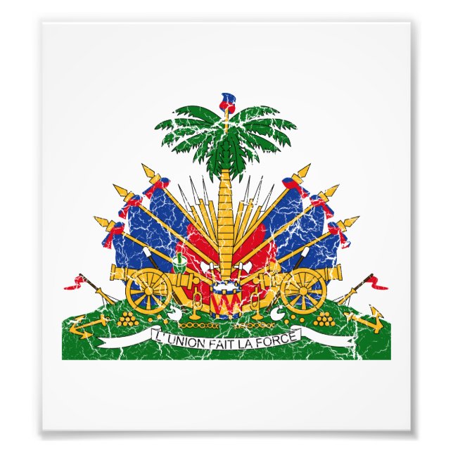 Foto Escudo De Armas De Haití (Frente)