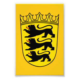 Foto Escudo de armas del estado alemán Baden-Wurttember