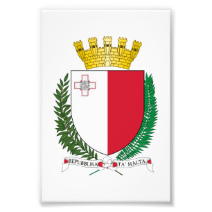 Foto escudo de armas del país Malta símbolo emblema ban
