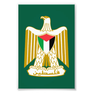 Foto escudo de armas del país Palestina símbolo emblema