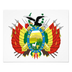 Foto escudo de armas símbolo emblema bandera de Bolivia