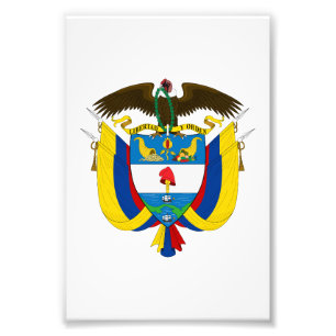 Foto escudo de armas símbolo emblema bandera de Colombi