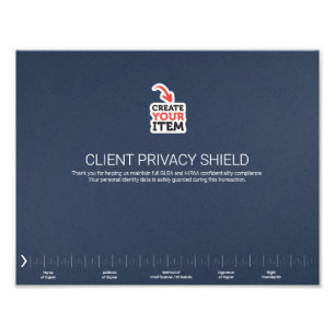 Foto Escudo de protección de privacidad de notario NNA