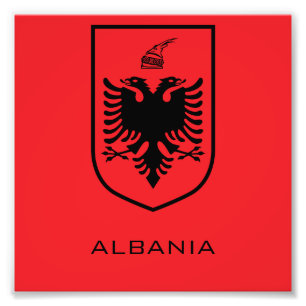 Foto Escudo Nacional de Albania Patrimonio Tinta