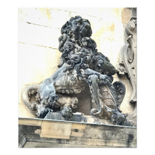 Foto Escultura de león en el Palacio Real de Dresden