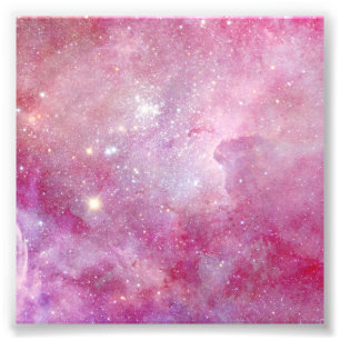 Foto Espacio Estrellado Luz Rosa Estrellas Acuarela Gal