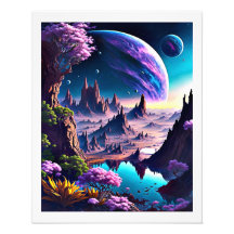 Espacio hermoso predeterminado con planetas místic