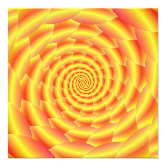 Foto Espiral Piel de serpiente amarillo (Frente)
