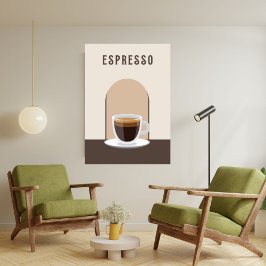 Foto Espresso Retro decoración de café Poster Imprimir