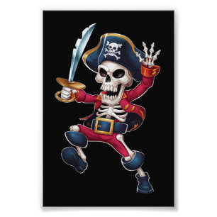 Foto Esqueleto de pirata con Dabbing Halloween niños Jo