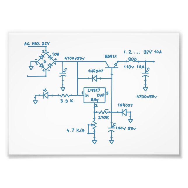 Foto esquema de circuito electrónico tecnología plano g (Frente)
