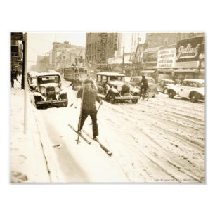 Foto Esquiador en K Street Print