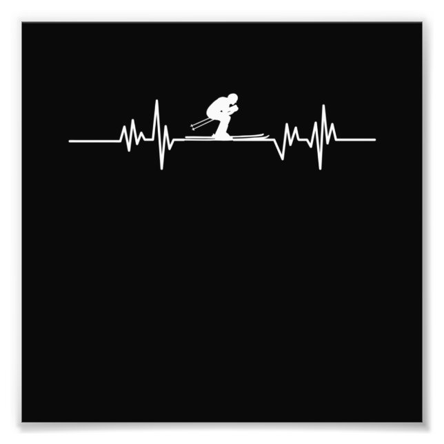 Foto Esquiador Heartbeat Esquí Snowboard Deportes de in (Frente)