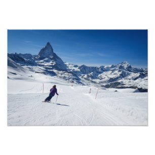 Foto Esquiar con el Mt. Matterhorn en Zermatt, Suiza