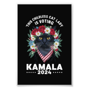 Foto Esta Señora Gata Sin Hijos Está Votando Kamala