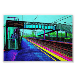 Foto Estación de Ferrocarril de Tile Hill al Estilo Pop