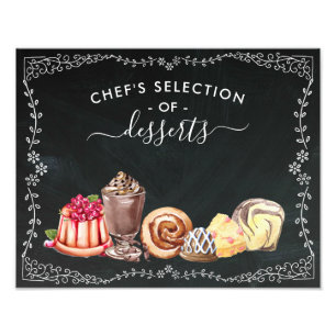 Foto Estación de postre   Rótulo Boda Chalkboard