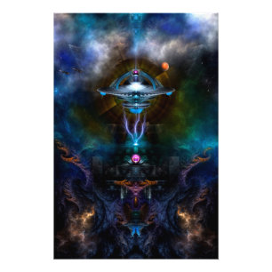 Foto Estación espacial Ansarious Fractal Art Photo Enla