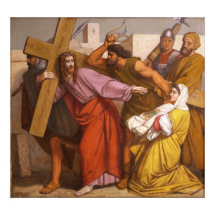 Foto Estaciones de la Cruz 5 Simón lleva la Cruz