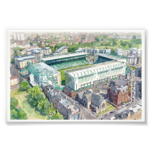 Foto Estadio Easter Road Edimburgo Acuarela